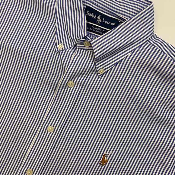 Ralph Lauren Other - Ralph Lauren Mens Classic Fit Striped Button Down Shirt Long Sleeve Polo Pony 16